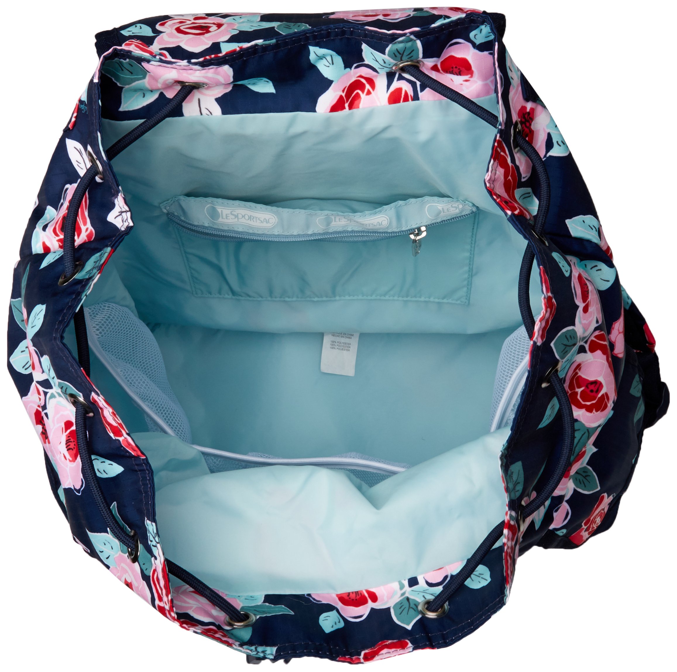 Lesportsac Womens Voyager Backpack Navy Rose One Size  display picture 2