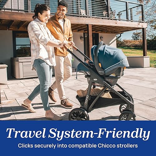 Miniatura 8 de Chicco KeyFit Max Zip ClearLux - Asiento y base de automóvil para bebés, asiento orientado hacia atrás para bebés de 4 a 30 libras, escudo de