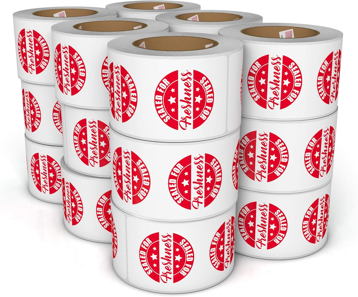 Food Delivery Tamper Evident Sealed for Freshness Labels - 500 Adhesive Stickers for Safe Food delivery (Circles 60 Pack)