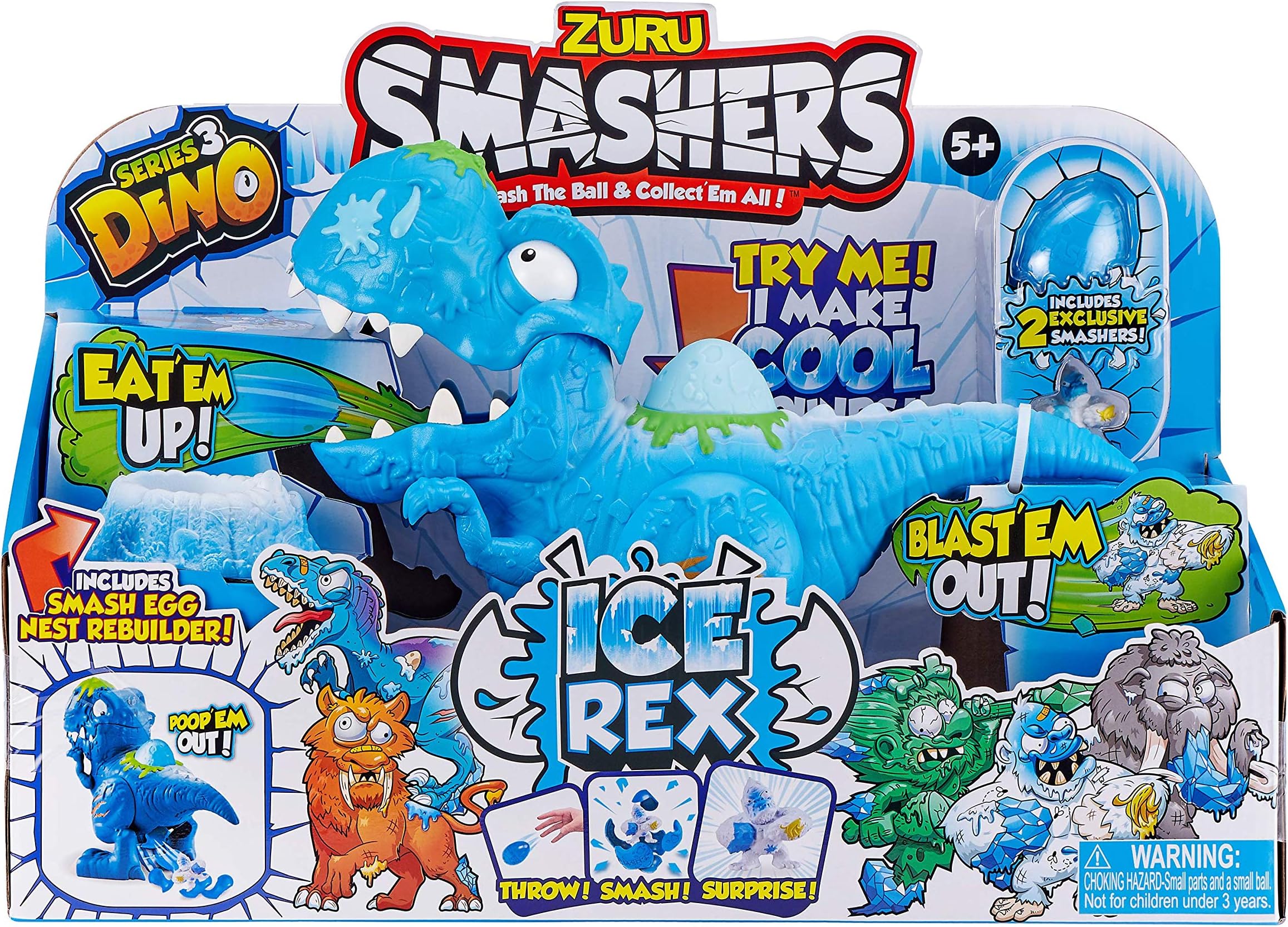 Smashers Ice Age Ice Rex Playset by Zuru (7467)