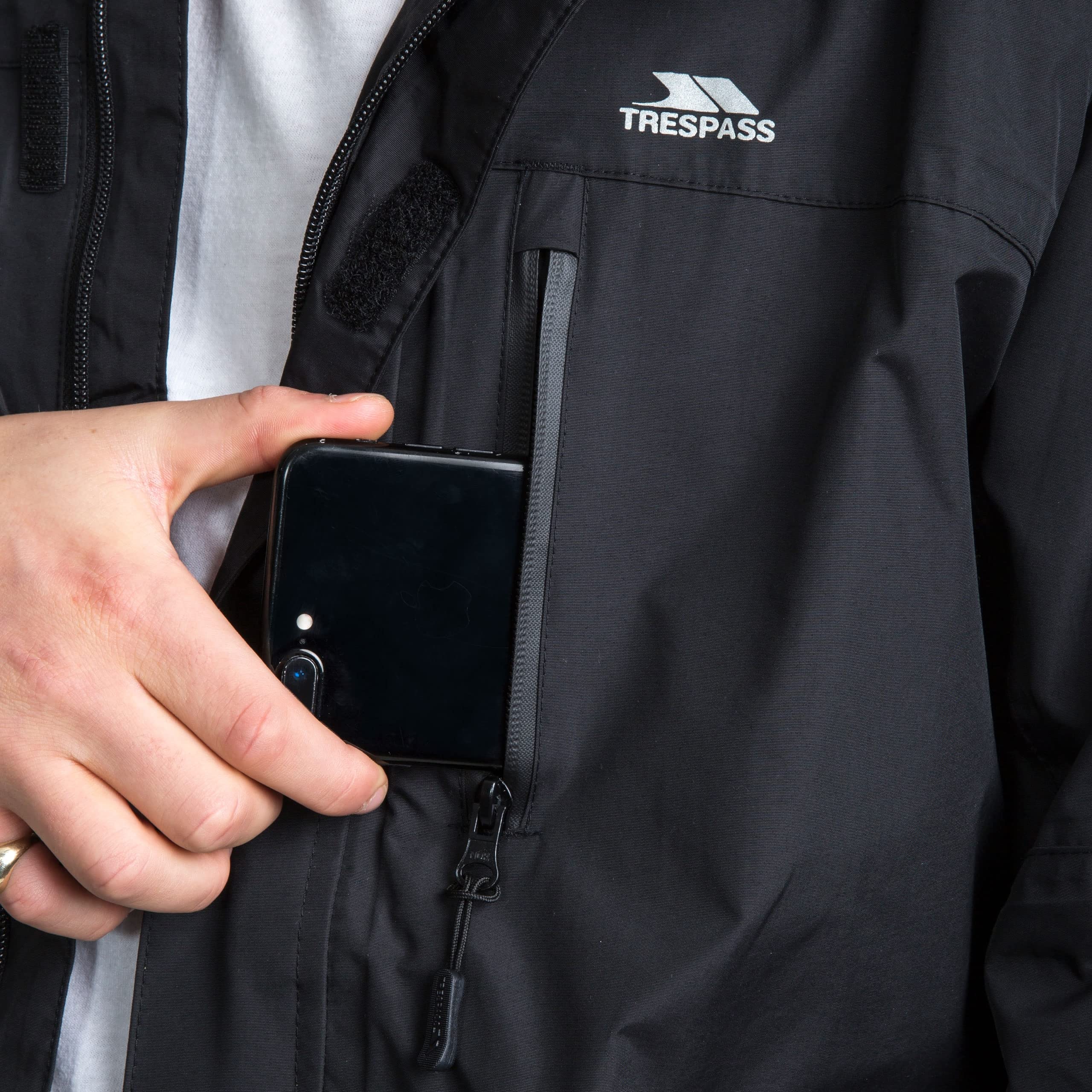 Trespass Chaqueta Corvo Resistente al Viento y al Agua para Hombre