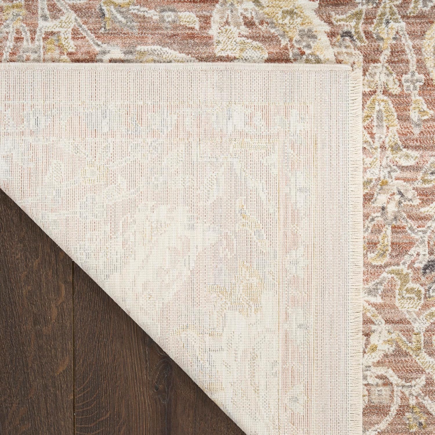 Nourison Home Heirloom Blend Brick 2'2" x 10' Area Rug - Easy Clean, Non Shedding, Bed Room, Living Room, Dining Room, Kitchen (10' Runner)