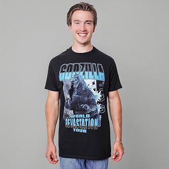 Godzilla World Devestation Tour Mens Adult T-Shirt