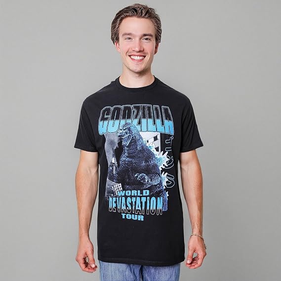 Godzilla World Devestation Tour Mens Adult T-Shirt