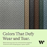 Vista 8 de Bungalow Flooring Waterhog - Tapete para puerta de pasillo, 2 x 5 pies, fabricado en Estados Unidos, duradero y decorativo, antideslizante
