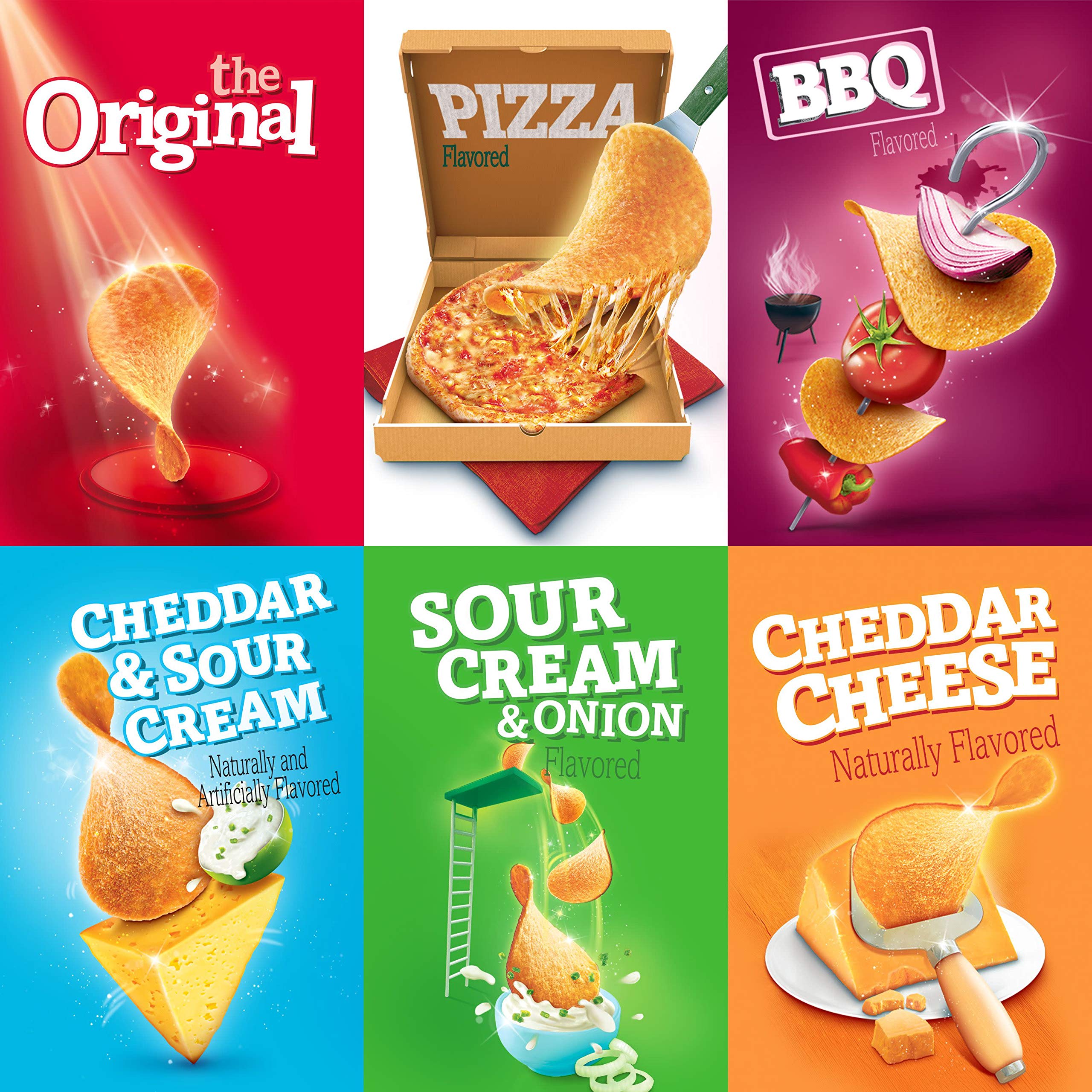 Pringles Snack Stacks Potato Crisps Chips, Flavored Variety Pack