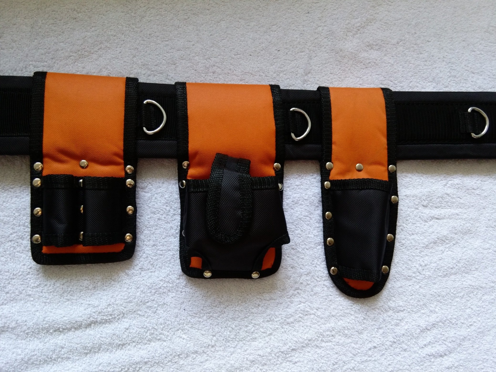 Bbi Ltd Orange Scaffolding Visible Nylon Padded Tool Belt With Mobile Holder