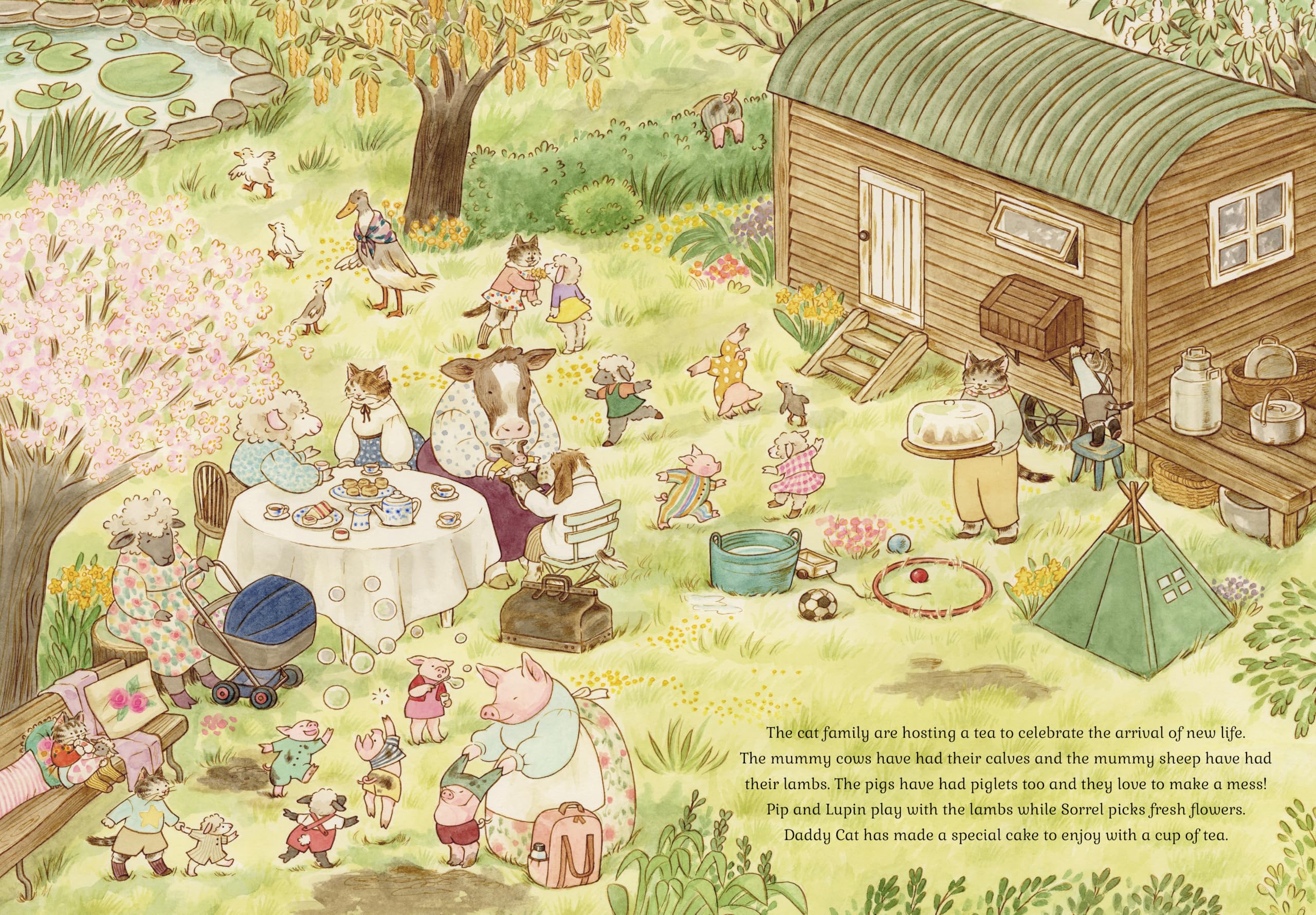 Cat Family Four Seasons: A Lift-the-Flap Book with over 140 Flaps (3) (The Cat Family)