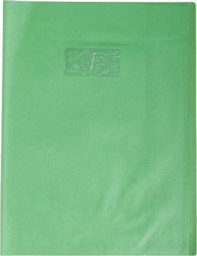 Calligraphe 72511AMZC Un Protège-Cahier Grain Cuir Vert clair - 24x32 cm - 22/10