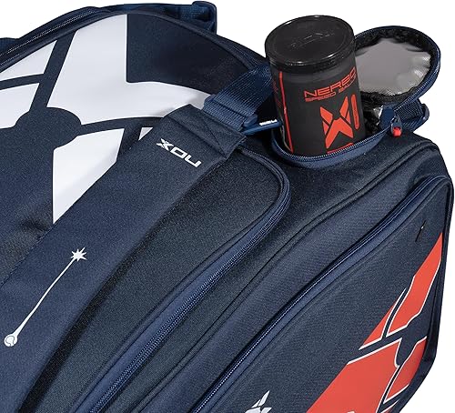 Miniatura 7 de NOX Mochila de pádel exclusiva USPA  Diseño azul-rojo con homenaje a la bandera estadounidense  Compartimento acolchado para raqueta y portátil