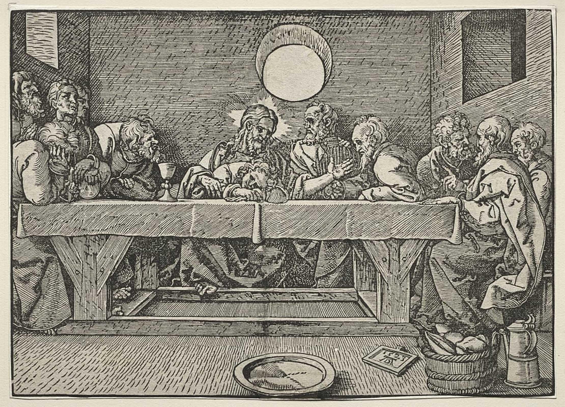 SERENDIPITP Abstract Painting Mural Print Picture Wall Decor Painting the Last Supper by Albrecht Dürer Vintage Wall Artwork for Home Decor 60x90cm