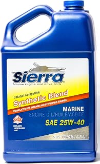 Sierra International 18-9440-4 25W40 Synthetic Blend Marine Engine Oil - 5 Quart