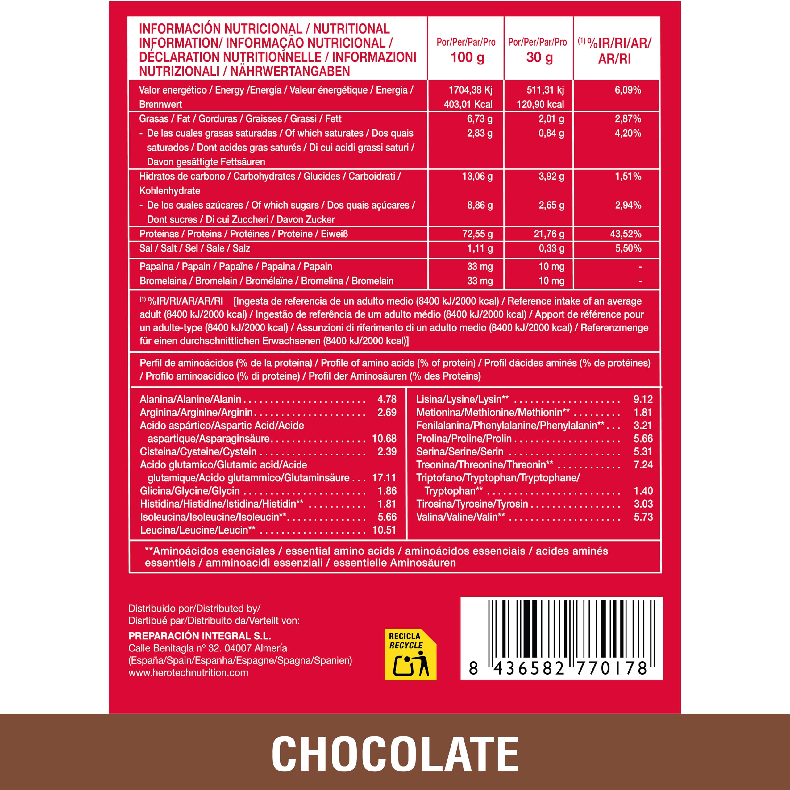 HERO TECH | W80 WHEY PROTEIN | Concentrado Proteína de Suero | Mejores entrenamientos | Aumenta la Recuperación y Crecimiento Muscular (2 kg, Chocolate)