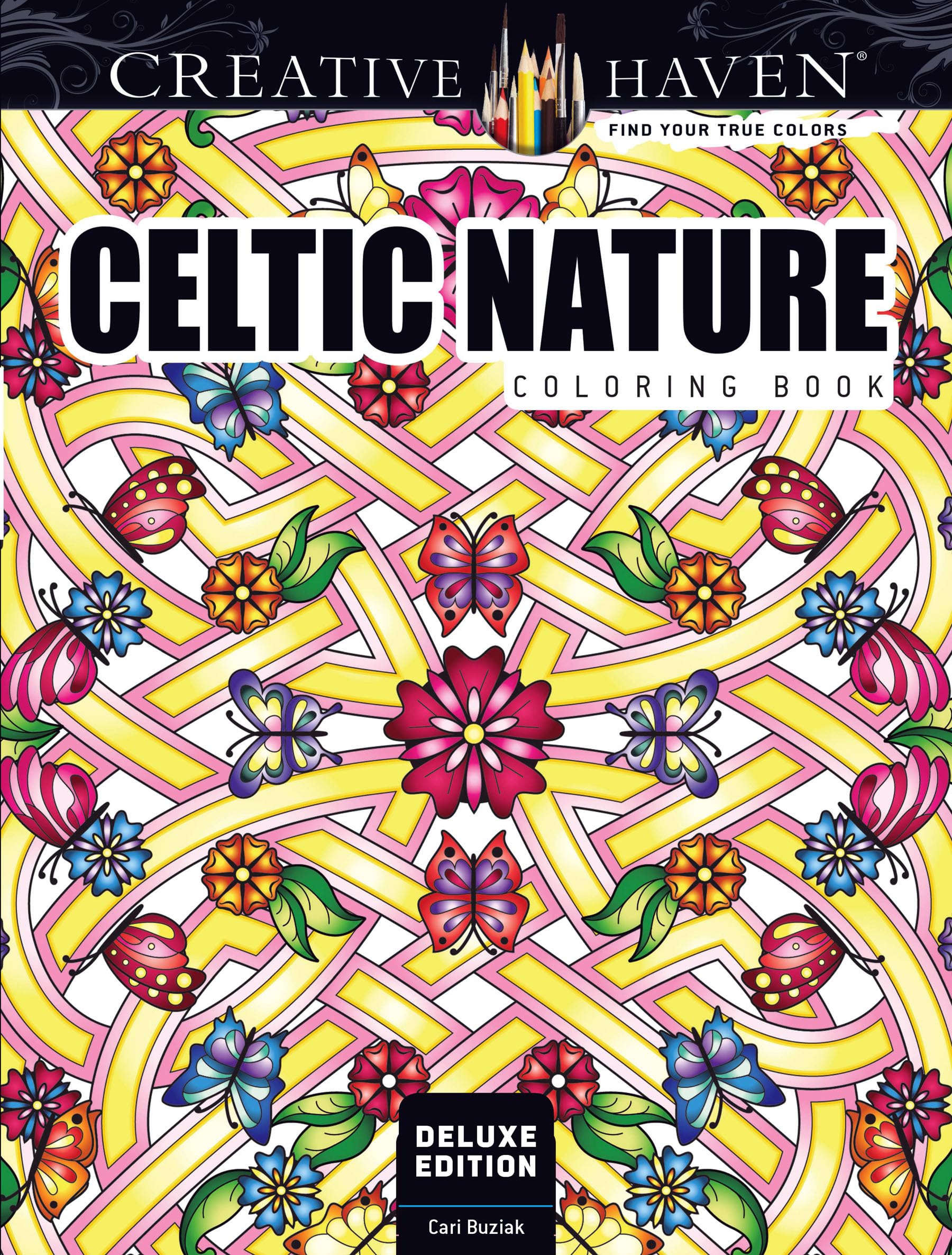 Creative Haven Deluxe Edition Celtic Nature Designs Coloring Book