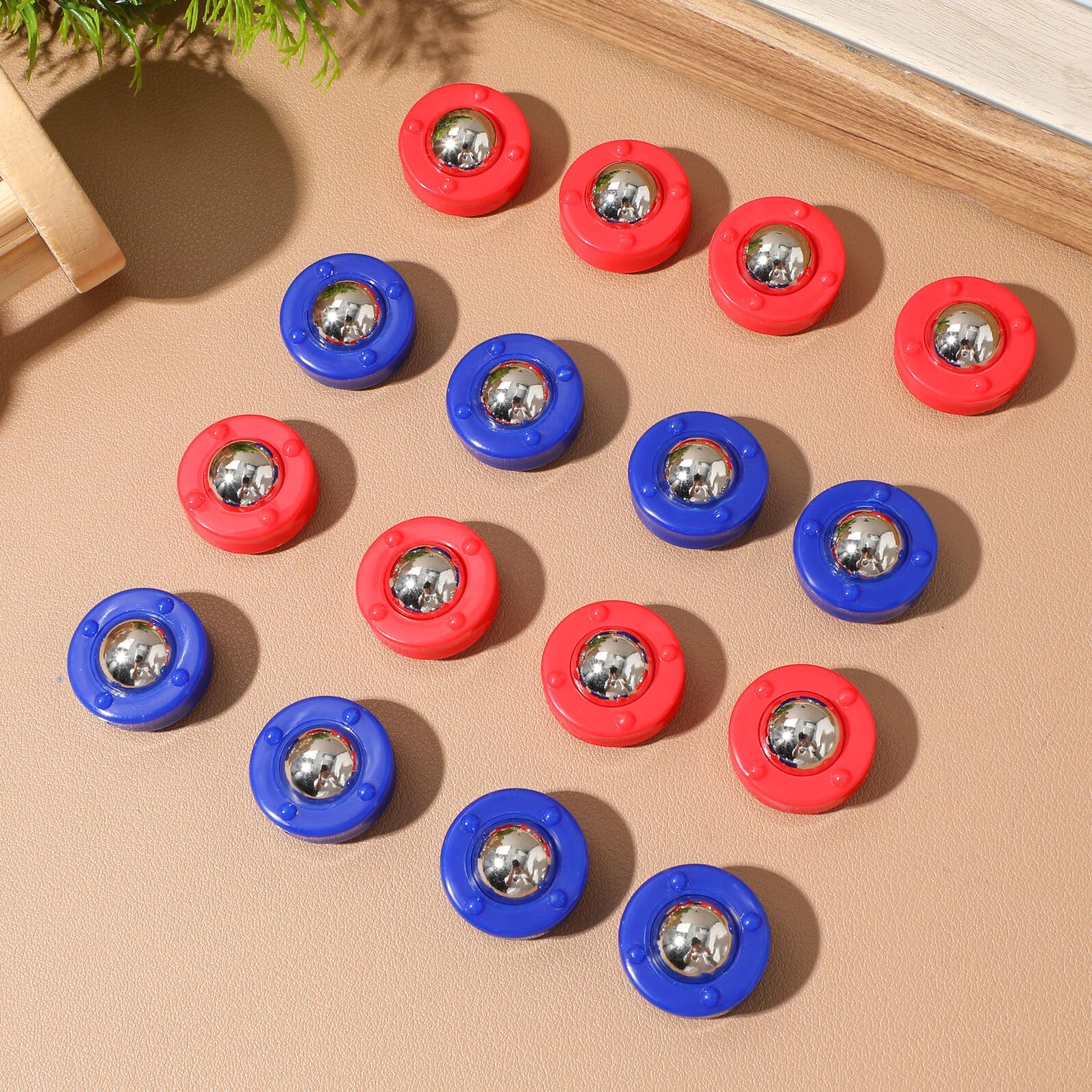 Alasum Set da 16 Palline Rotolanti per Giochi da Tavolo Shuffleboard, Leggere e Facili da Riporre, come Decorazioni Scuola per Bambini