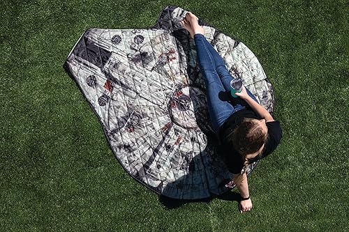 Miniatura 2 de Oniva Bag - Manta de pícnic, color marrón con diseño de halcón milenio