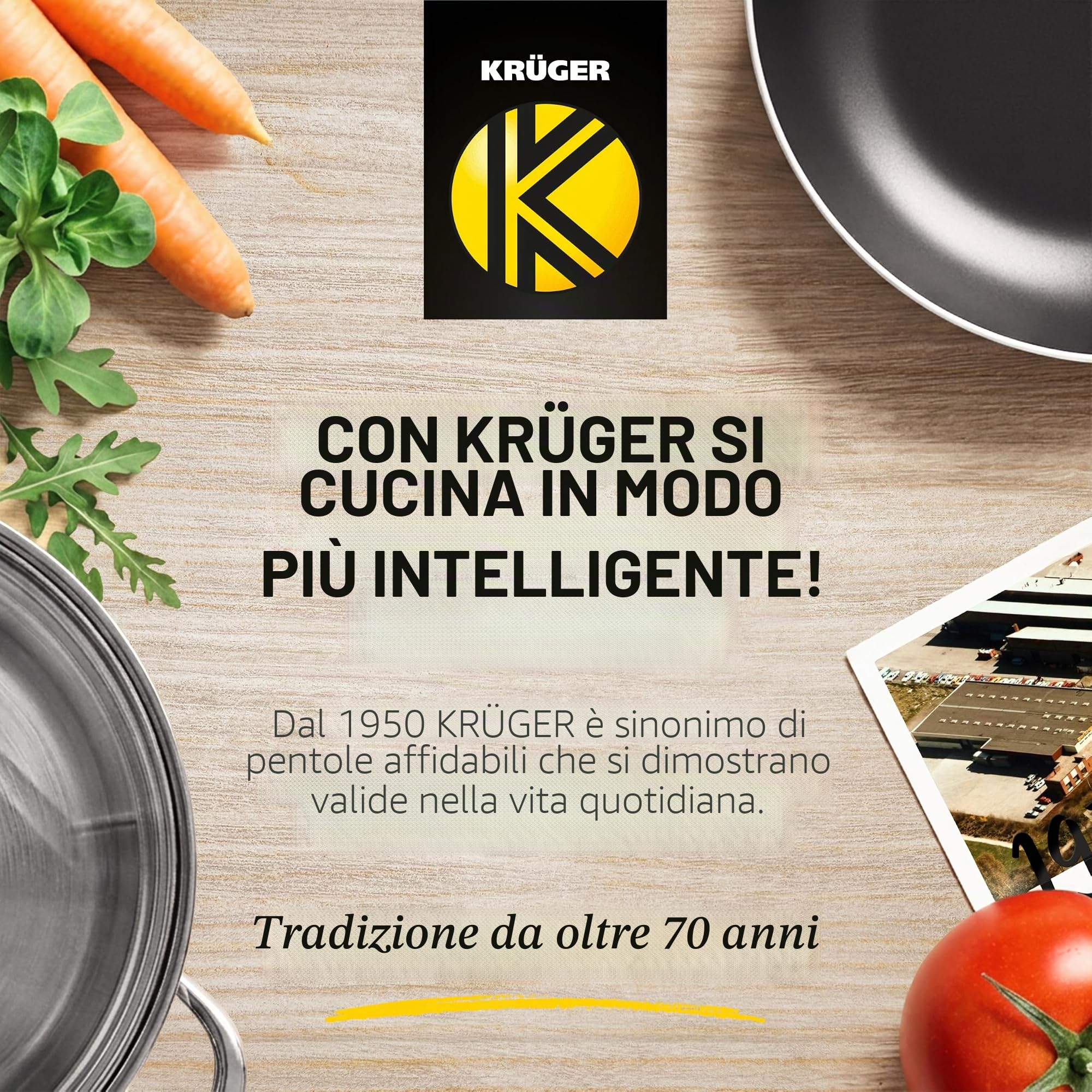 Krüger 63028 Rustica - Bistecchiera in ghisa 28 x 28 cm