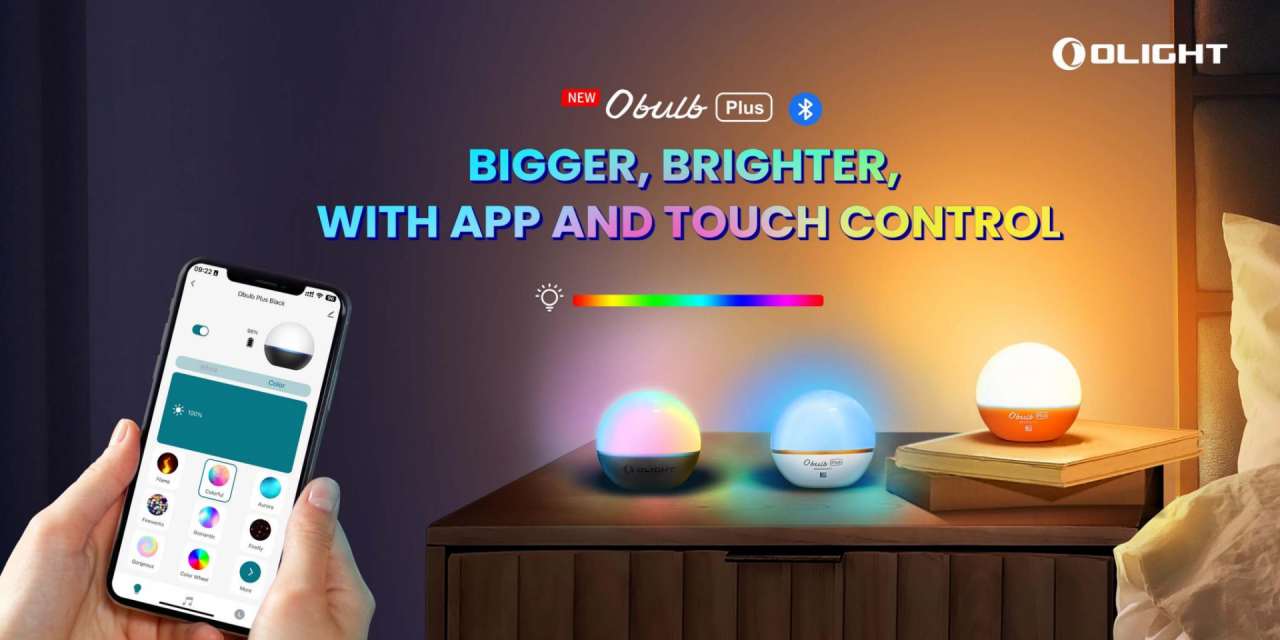 OLIGHT OBULB Plus Multicolor Rechargeable Magnetic Bottom