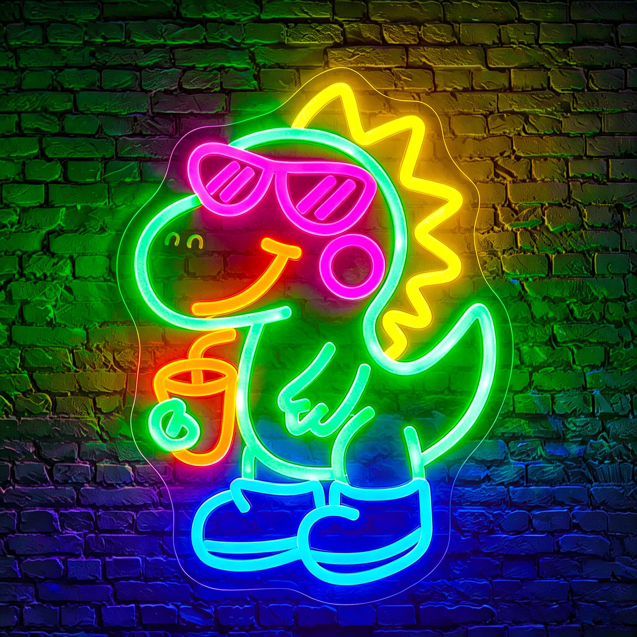 Neon Sign, Dinosaur Neon Signs for Wall Decor LED Signs Neon Light