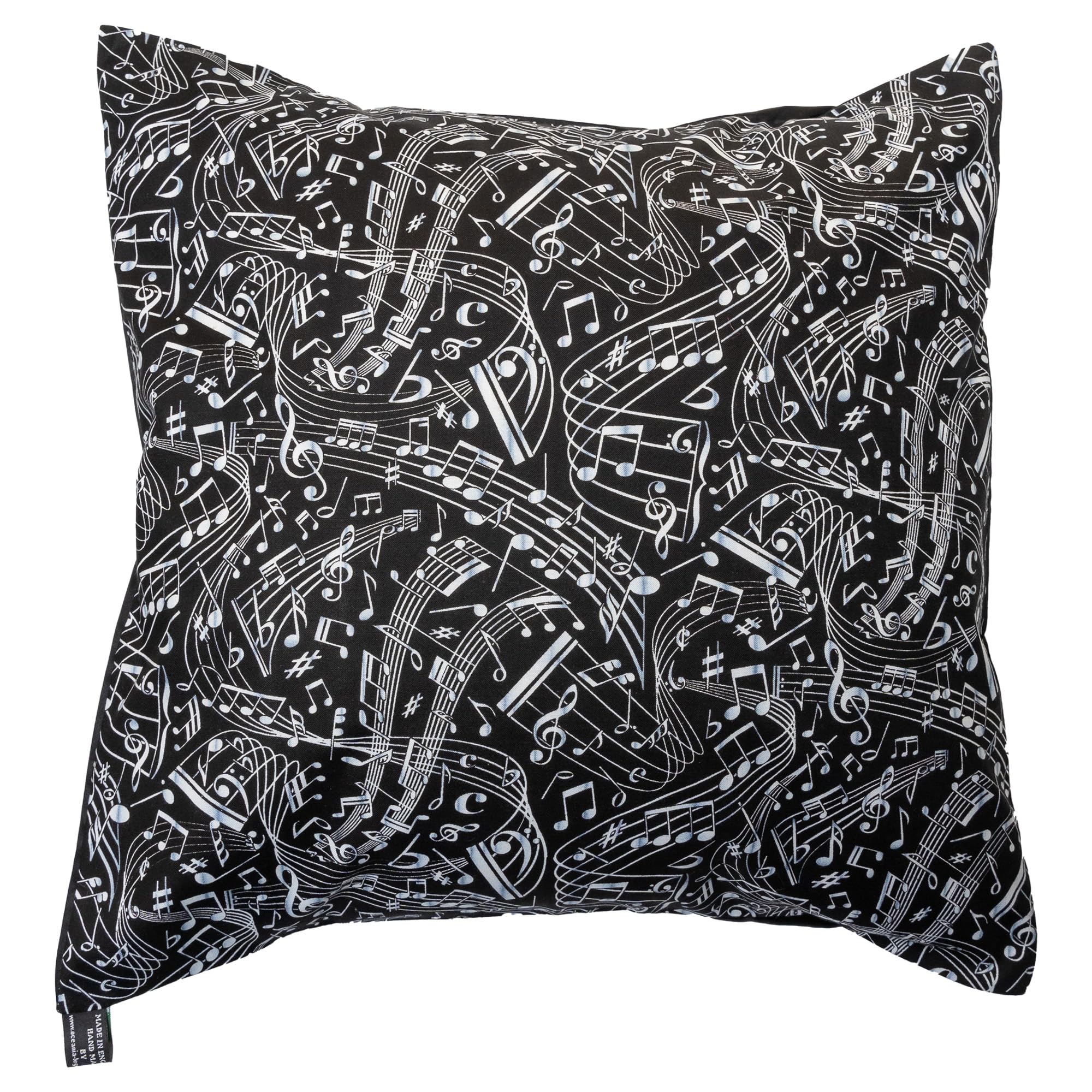 Musical Notes Cushion Cover - fits an 18" x 18" cushion pad — image 1