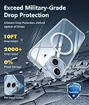 FNTCASE for iPhone 15 Case Clear: Magnetic Phone Cases with Screen Protector Compatible with Magsafe Slim Anti Yellowing Rugged Protective Transparent Cell Cover (A-Clear)