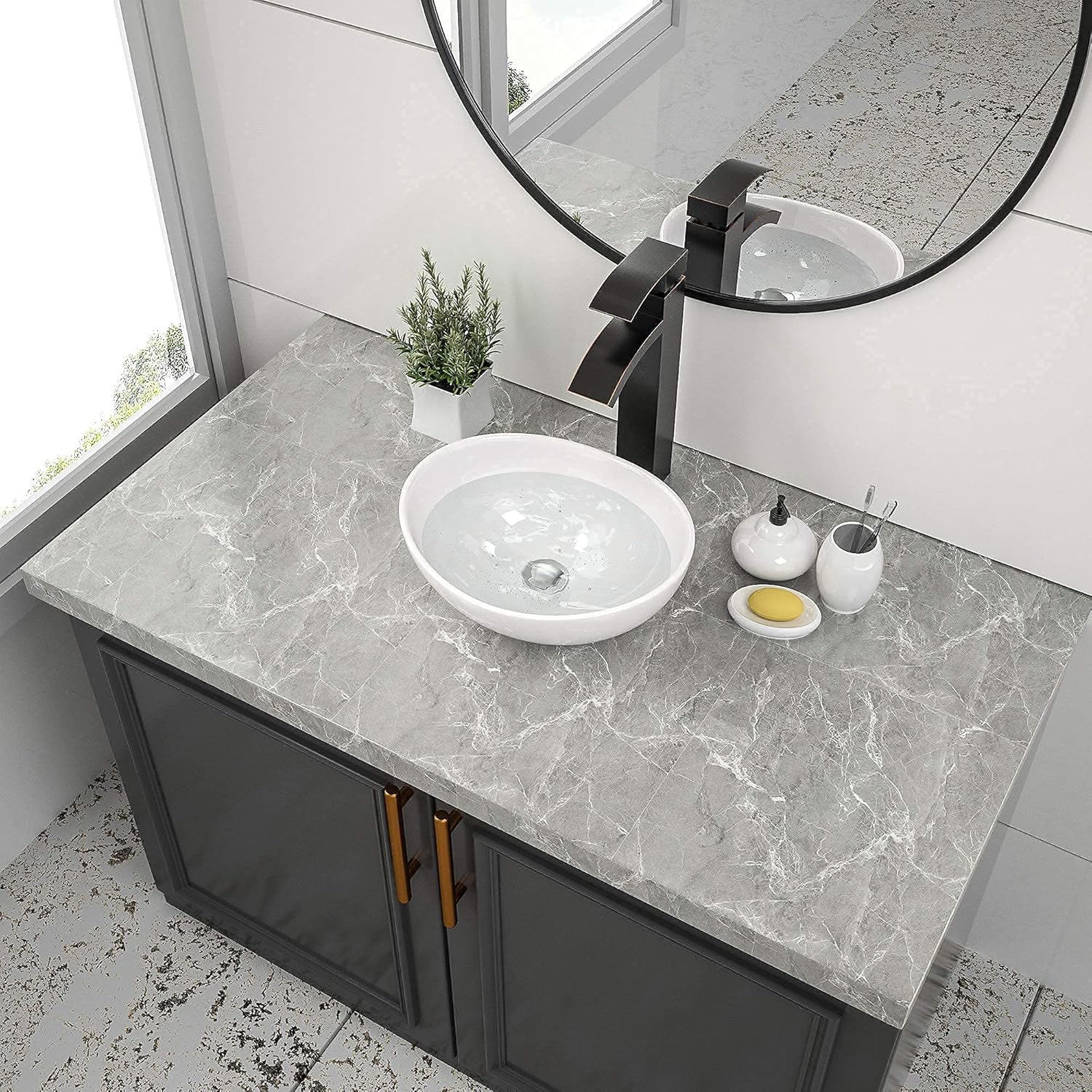 Buy 1 get 1 Oval Vessel Sink - Couoko 16x13 Bathroom Vessel Sink Above Counter Modern White Porcelain Ceramic Small Bathroom Vessel Vanity Sink Art Basin White Bathroom Sinks