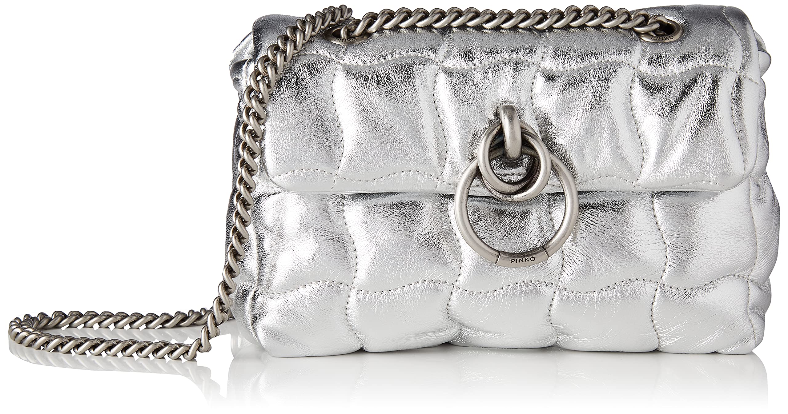 PinkoWomen's LOVELINK Mini Puff Origami 1 C, Zzf_Silver, 20x15x9