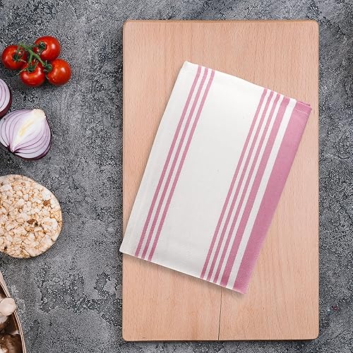 Miniatura 5 de Urban Villa Toallas de cocina (20 x 30 pulgadas, paquete de 6) toallas de cocina extra grandes de alta calidad para cocina, paños de cocina rosa y