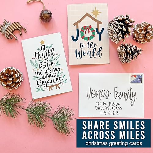 Miniatura 6 de 24 tarjetas de Navidad en caja con sobres, tarjetas de pesebre religiosas surtidas a granel
