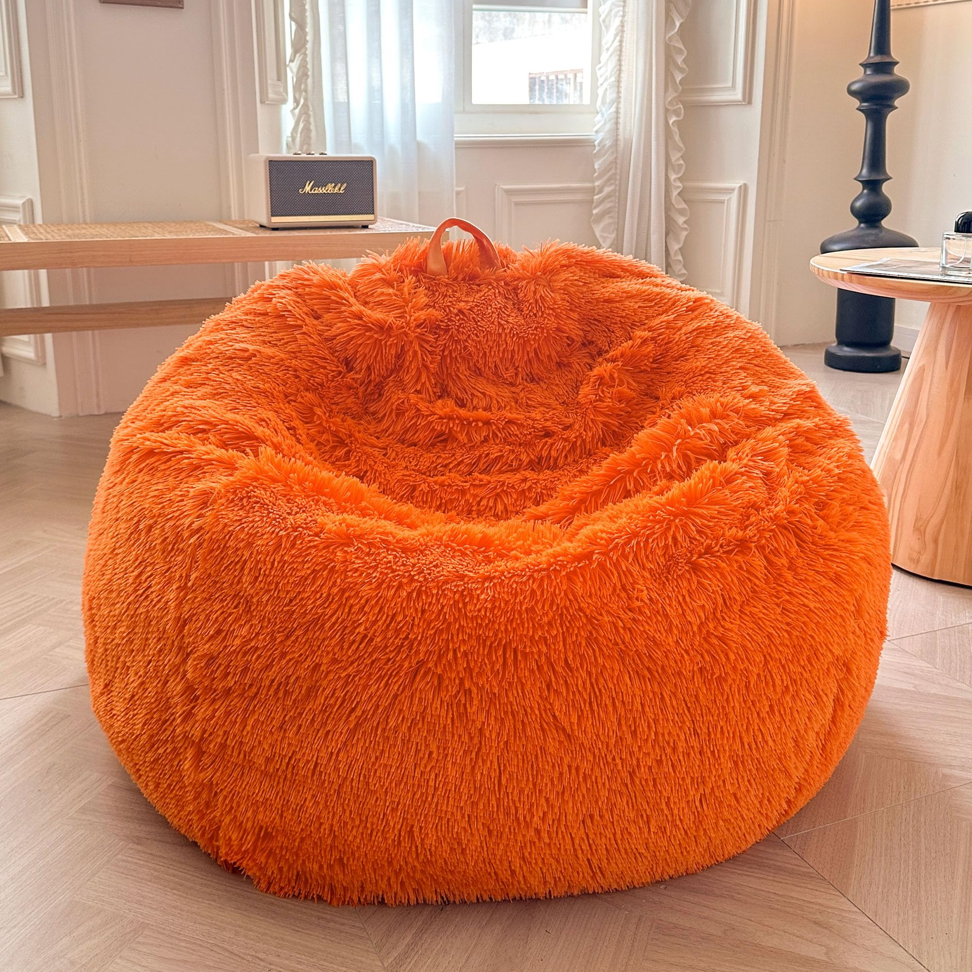 XeGe Faux Fur Comfy Bean Bag Cover(No Filler)