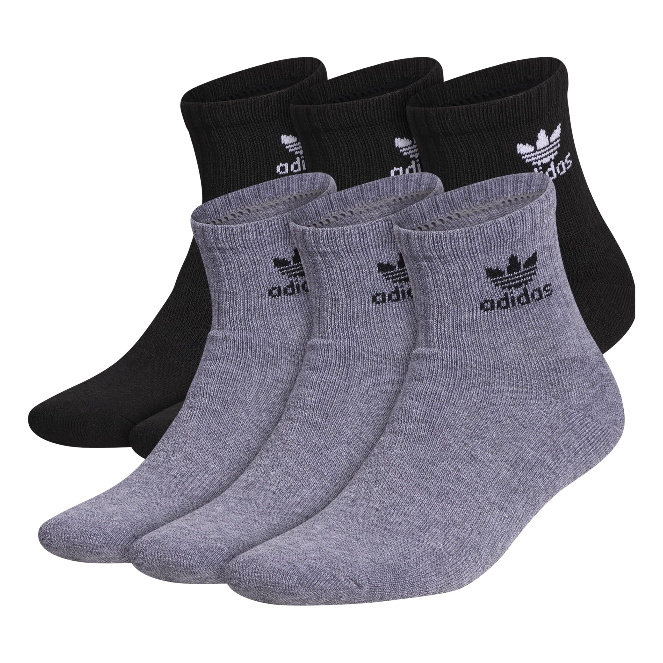 adidas Originals Trefoil Quarter Socks (6-pair) Calzino Quarter Uomo (Pacco da 6)