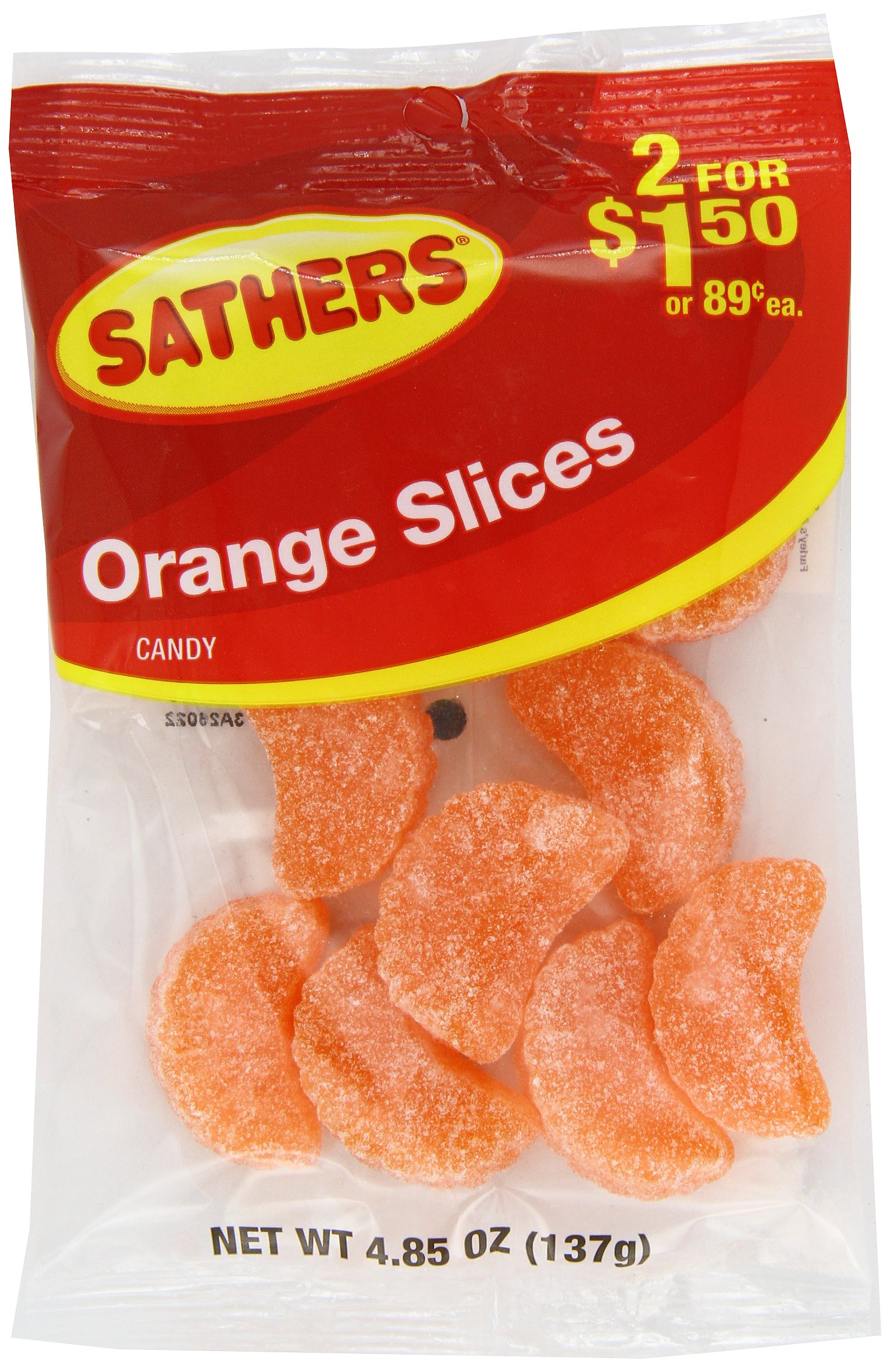 Farley's & Sathers Candy, Orange Slices, 4.85 Ounce, Pack of 12