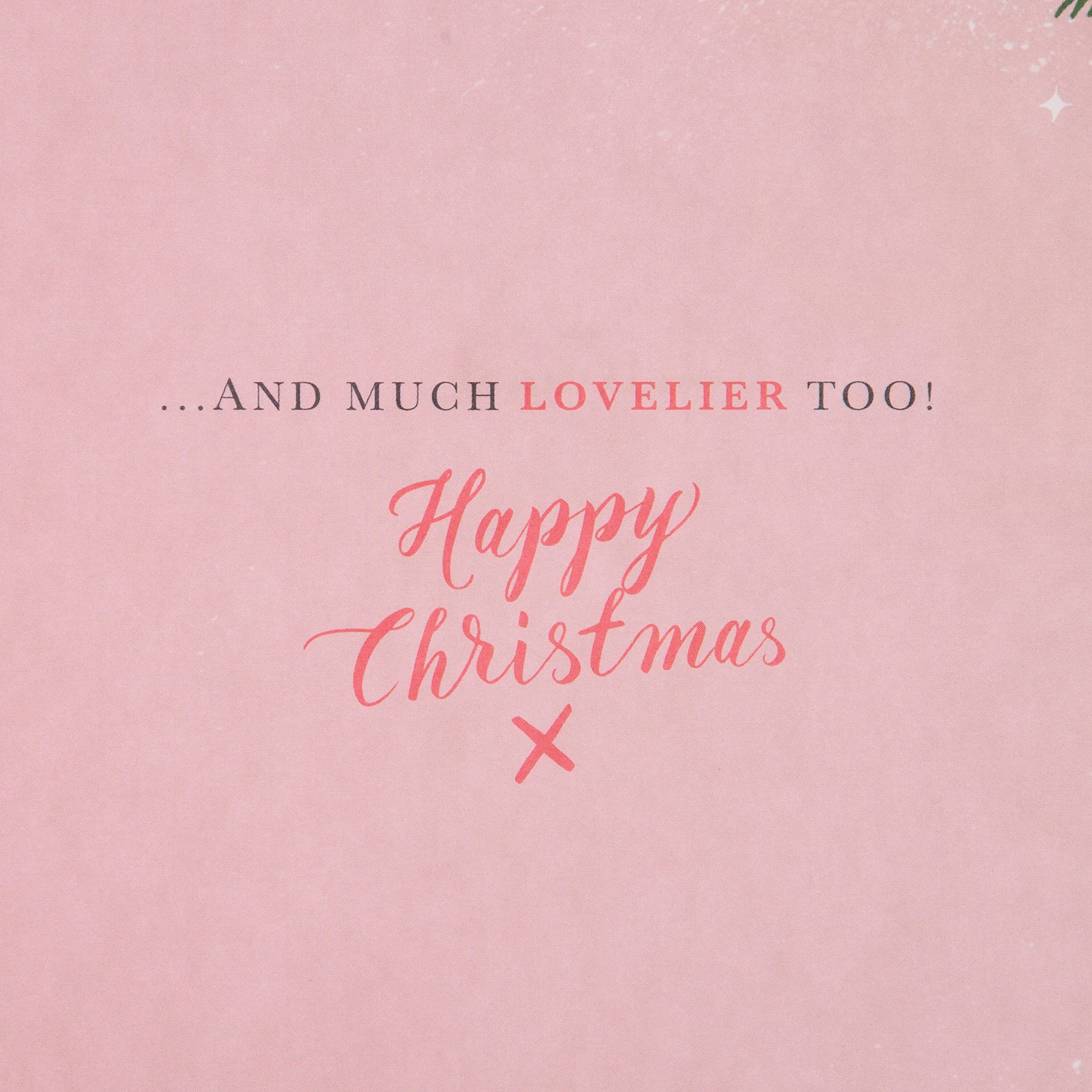 Hallmark Biglietto Di Natale Per Papà – Design Cute Forever Friends Con Dettagli In Oro E Rilievo – Inclusa Busta Rossa