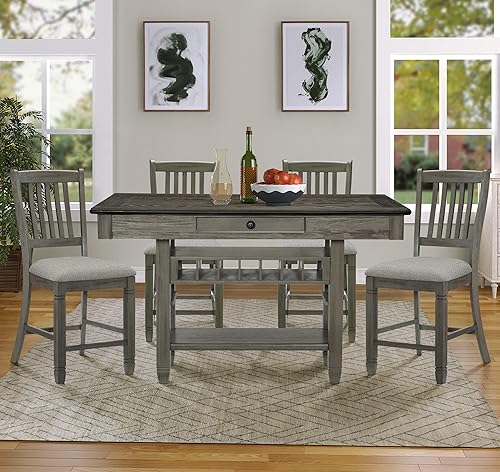 Miniatura 10 de Lexicon Saratoga - Silla de comedor (juego de 2), color blanco antiguo Blanco antiguo,Gris (Antique Gray)