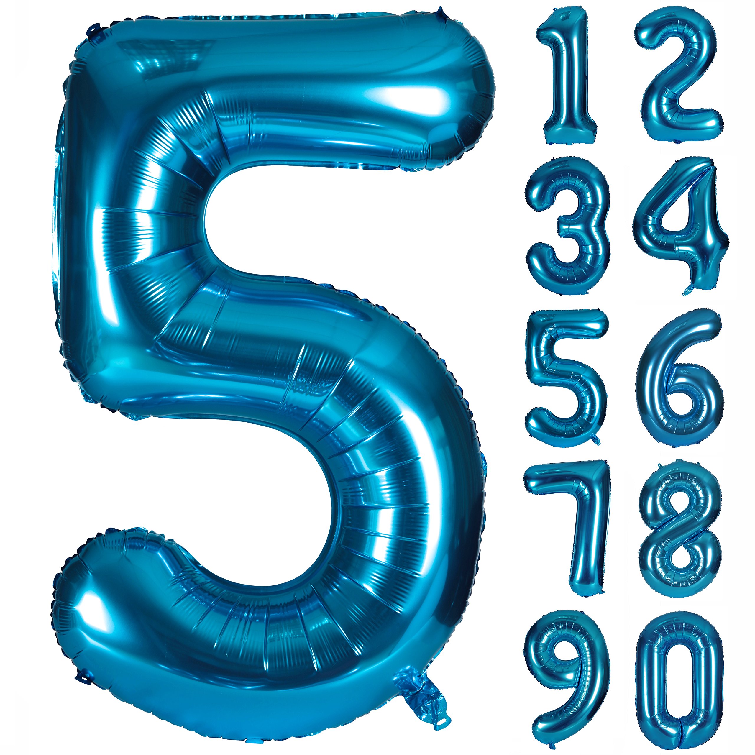 40'' Dark blue Number Balloons Helium Foil Mylar Balloon Birthday Party banquet Decoration digital 5