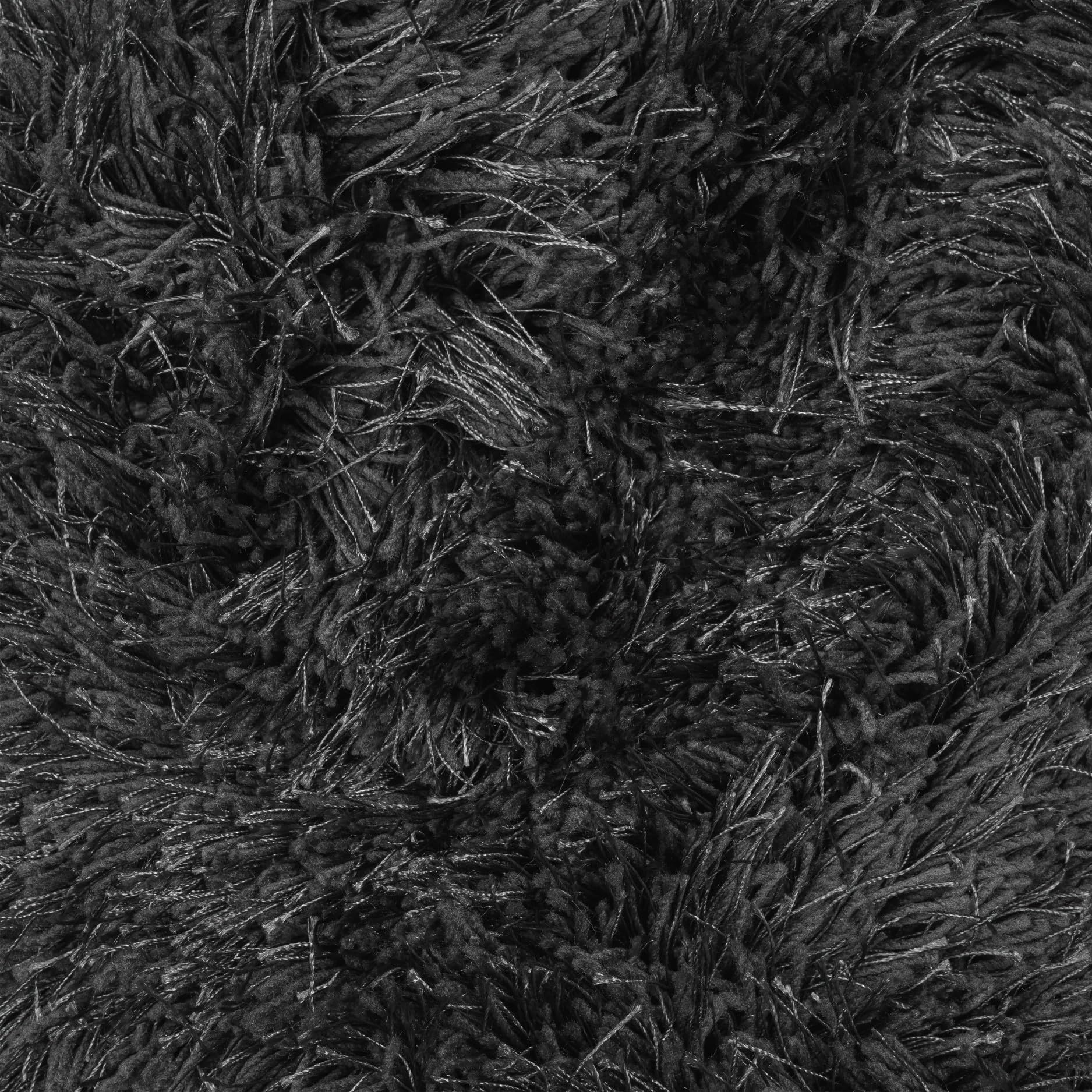 Tapis Shaggy Cascade - 190 x 110 cm - Gris foncé - Tapis à poils longs moelleux pour salon, chambre à coucher et chambre d'enfant - Tapis en fourrure douce en polyester