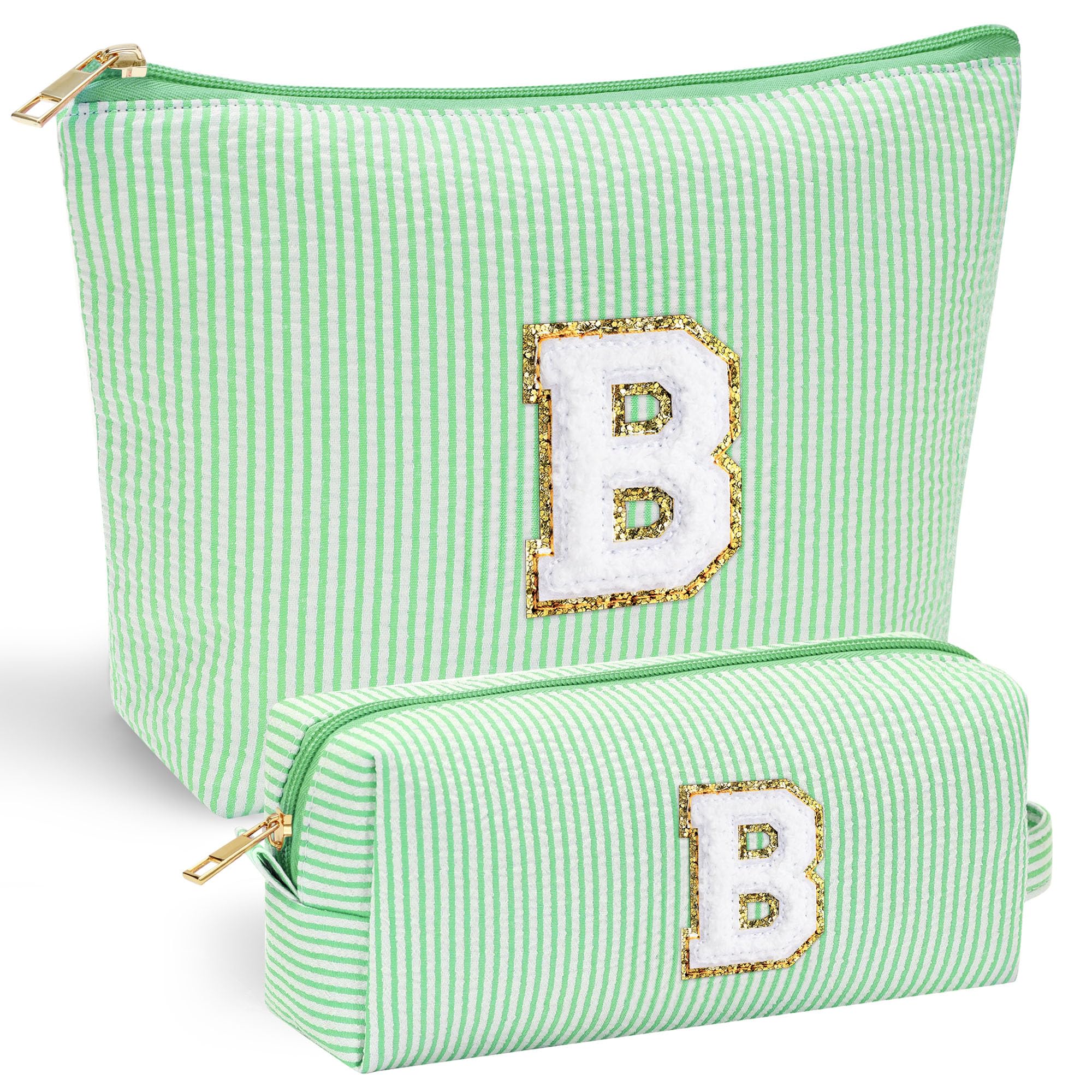 Parima Personalised Gifts for Girls Women - Personalised Make up Bag Initial Make up Bags A Preppy Stuff Birthday Gifts for Women Gift for Girl Womens Girlfriend Teenage Girls Gift Makeup Bag — view 33