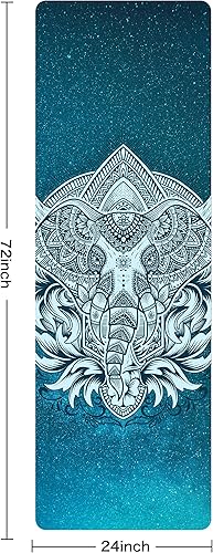 Miniatura 2 de Tapete de yoga antideslizante TPE para hombres y mujeres, tapete de entrenamiento grueso con correa de transporte, tapetes de fitness para