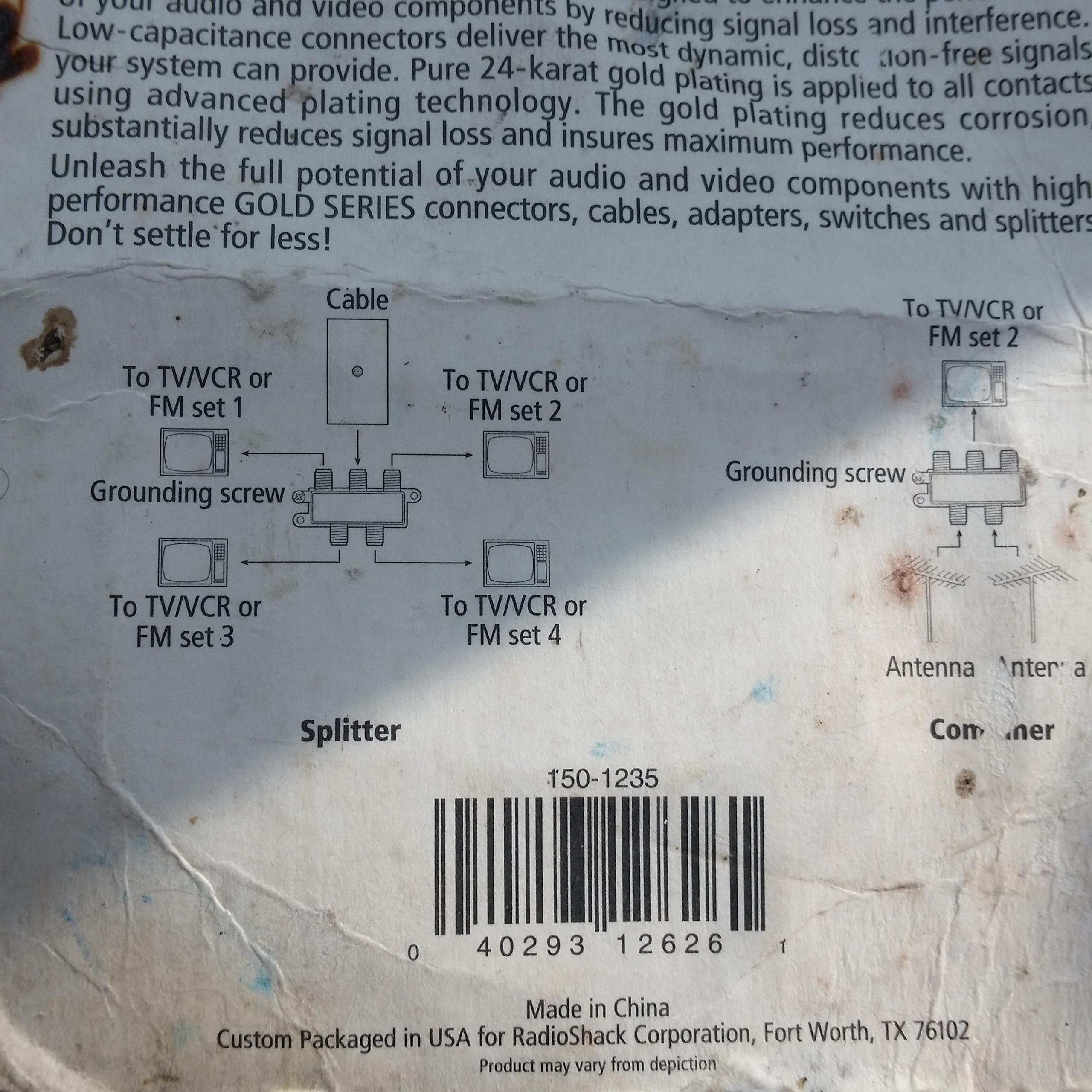 SWM 4-way (2-2150Mhz) Power Pass Splitter