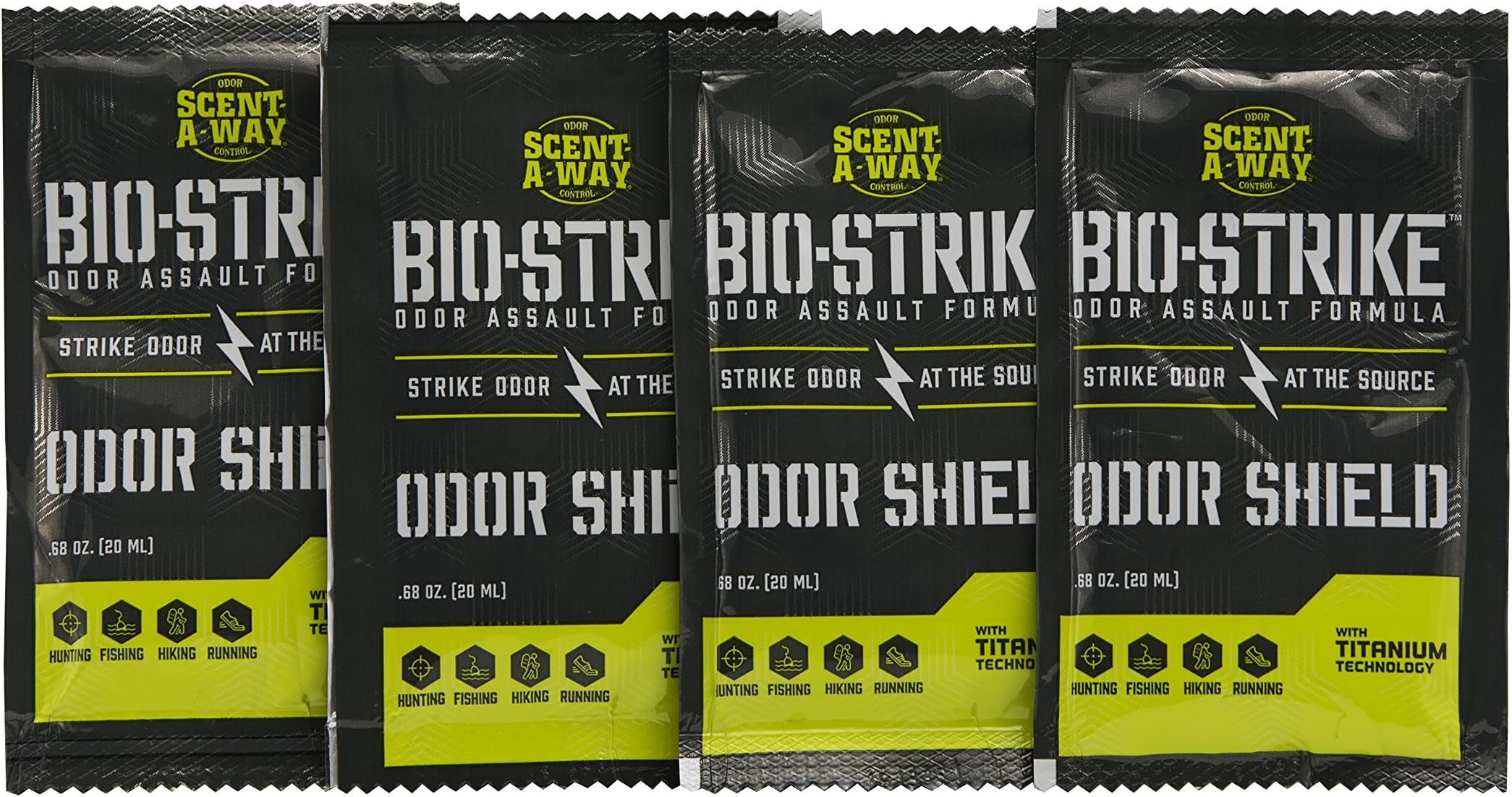 Scent-A-Way 07914 Bio-Strike Odor Shield, Grey