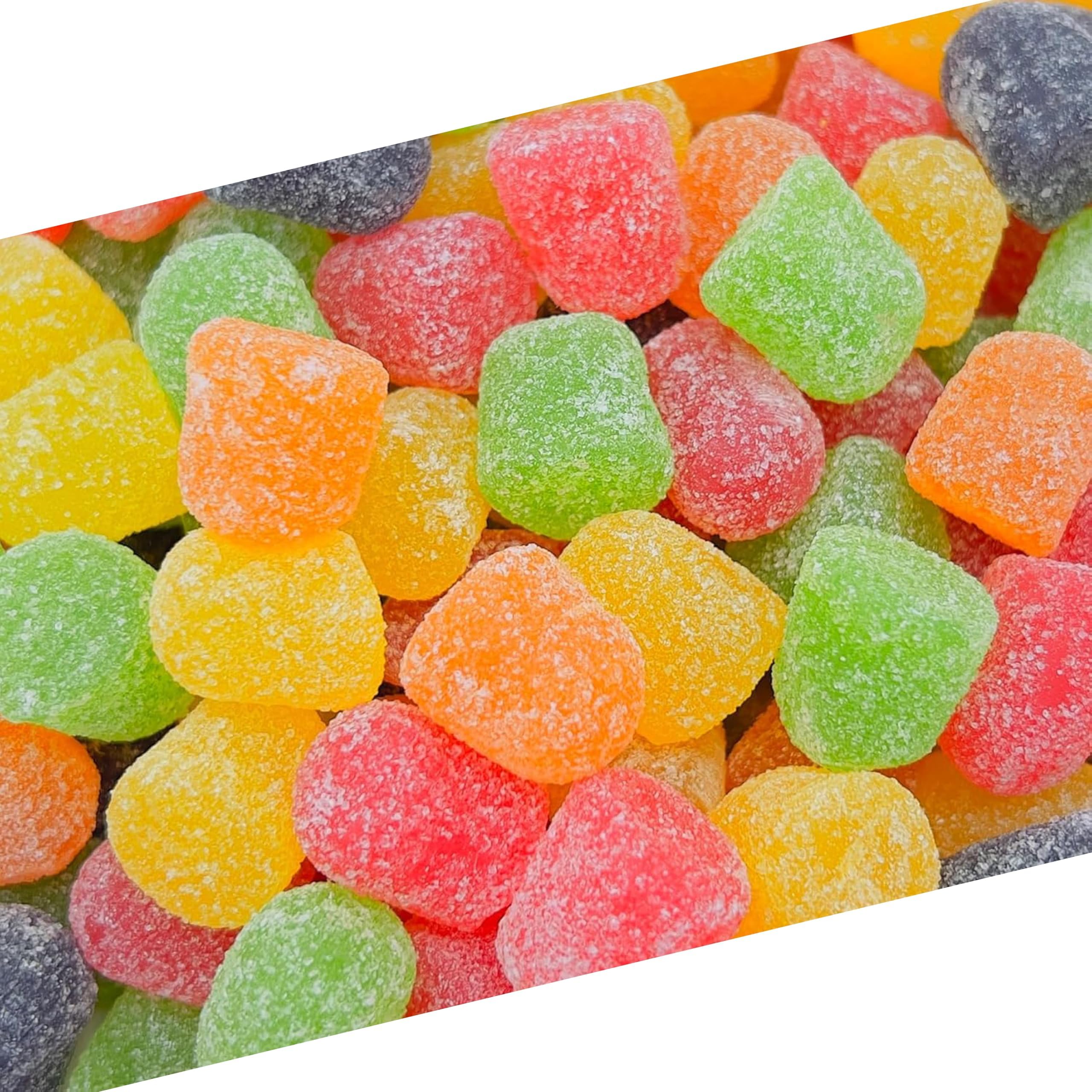 Gum Drops Jelly Candy | 3 Pound Bag | Assorted Fruit Flavors Gumdrops | Nostalgic Candy | Strawberry, Orange, Grape, Lime, Pineapple | Old Fashioned Jellies