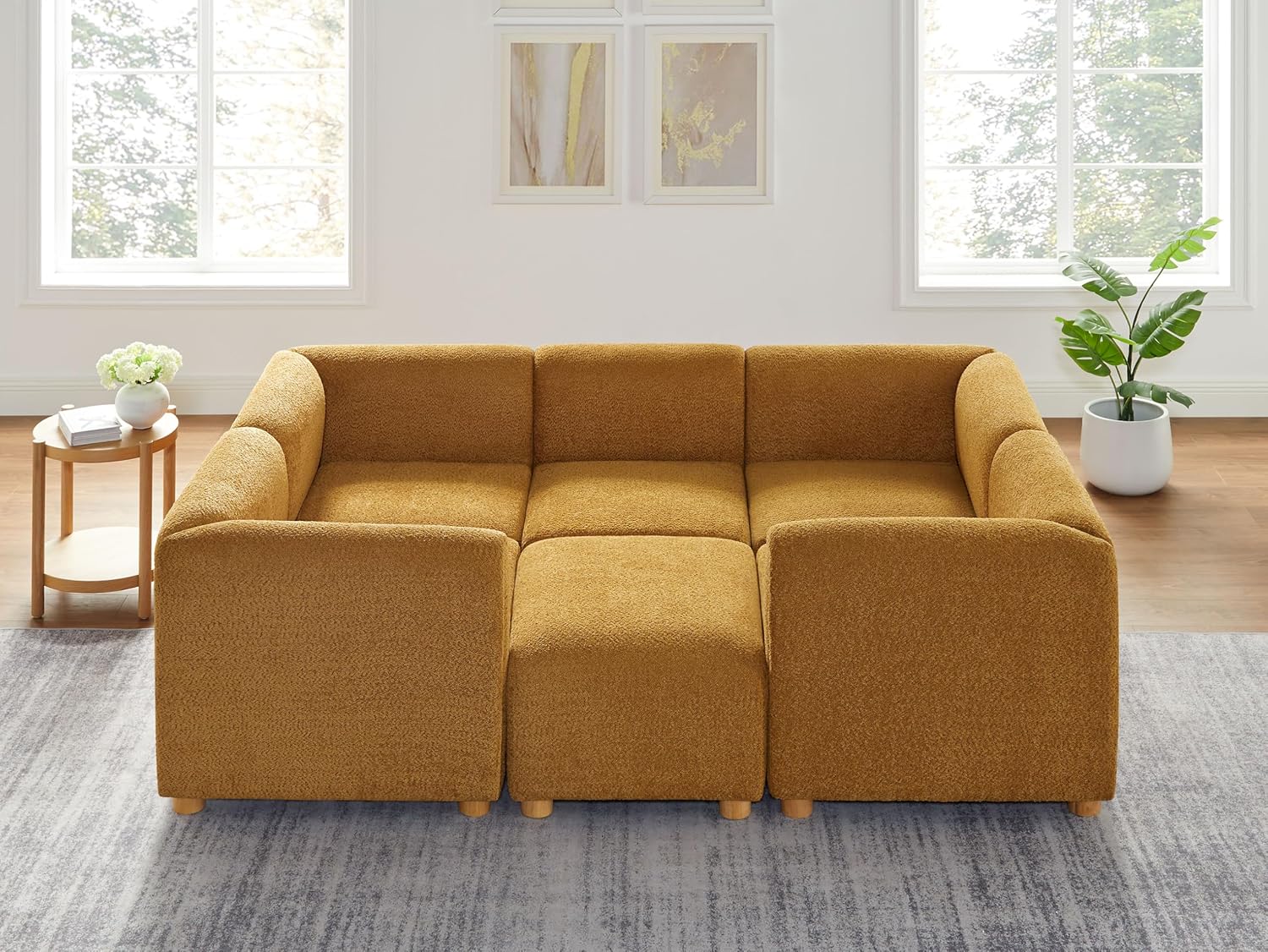 Amazon.com: VANOMi Oversized Modular Sectional Sofa Set, Sleeper Couch ...