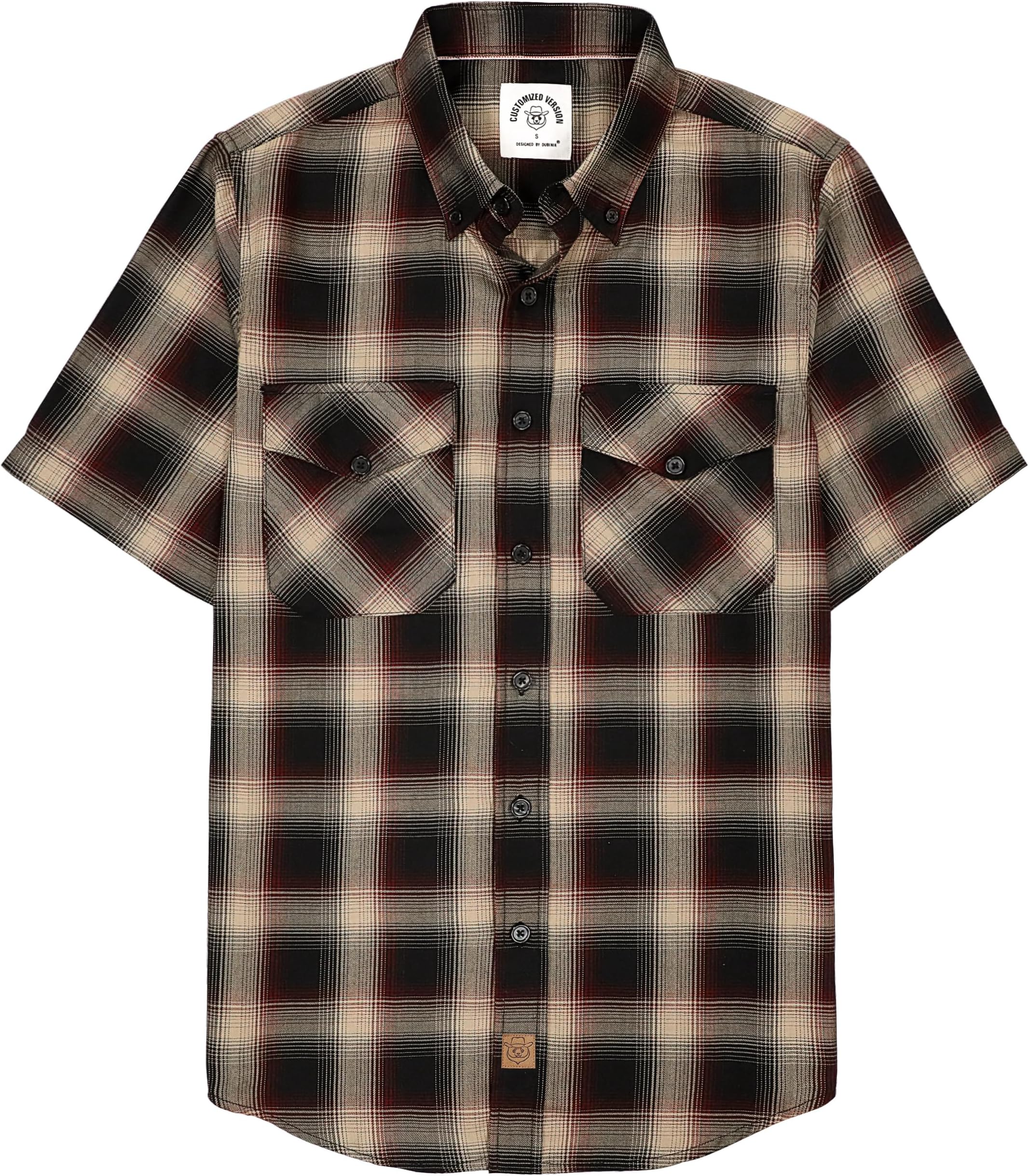 Mens Short Sleeve Button Down Mens Button Up Short Sleeve Two Pockets Soft Vintage Regular Fit Mens Casual Shirts