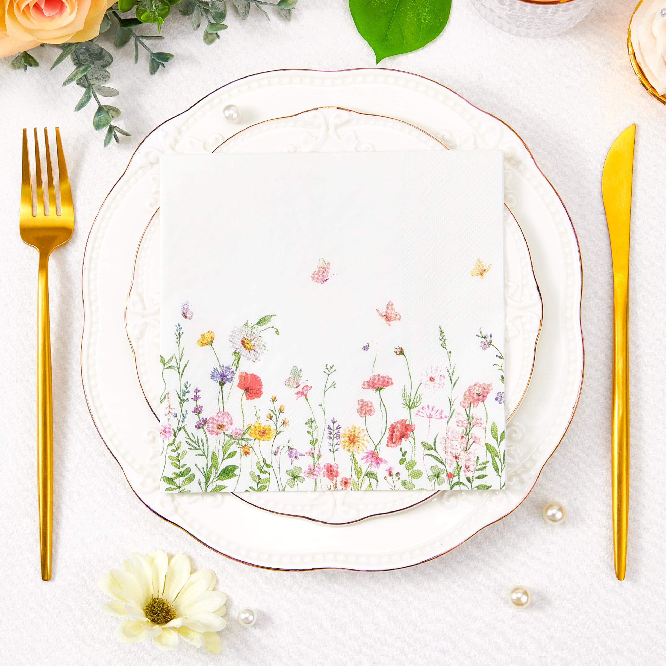 Lot De 100 Serviettes En Papier Personnalisées Pour Mariage