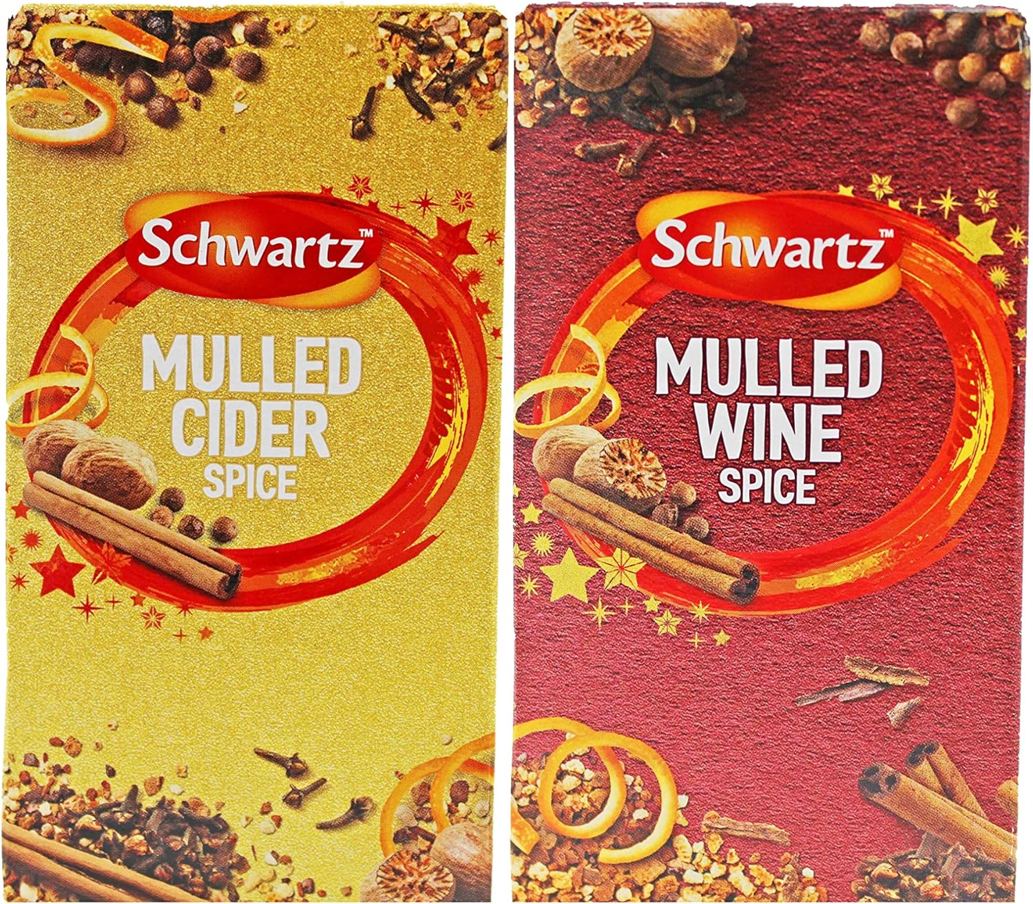 Schwartz Mulled Wine & Mulled Cider Spice x6 sachets per Box Pack