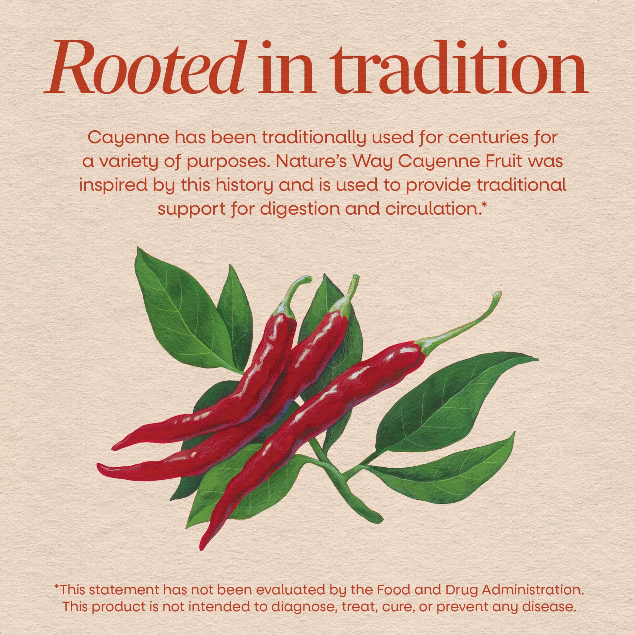 NATURE'S WAY CAYENNE PEPPER 180 CAP EA-1 1