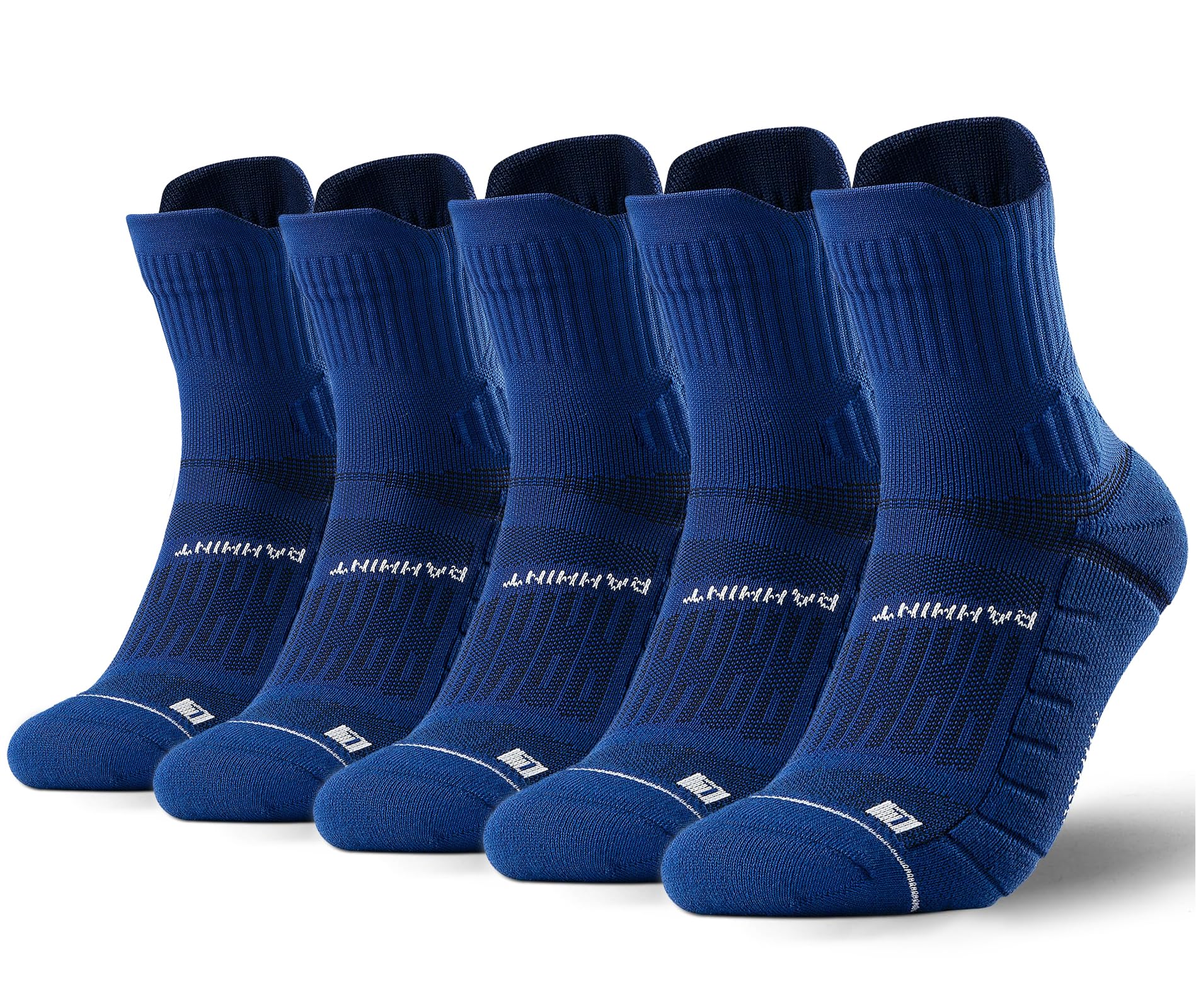 Rahhint Coolmax - Calcetines de senderismo para verano, 5 pares, antiburbujas, transpirables, para hombre y mujer