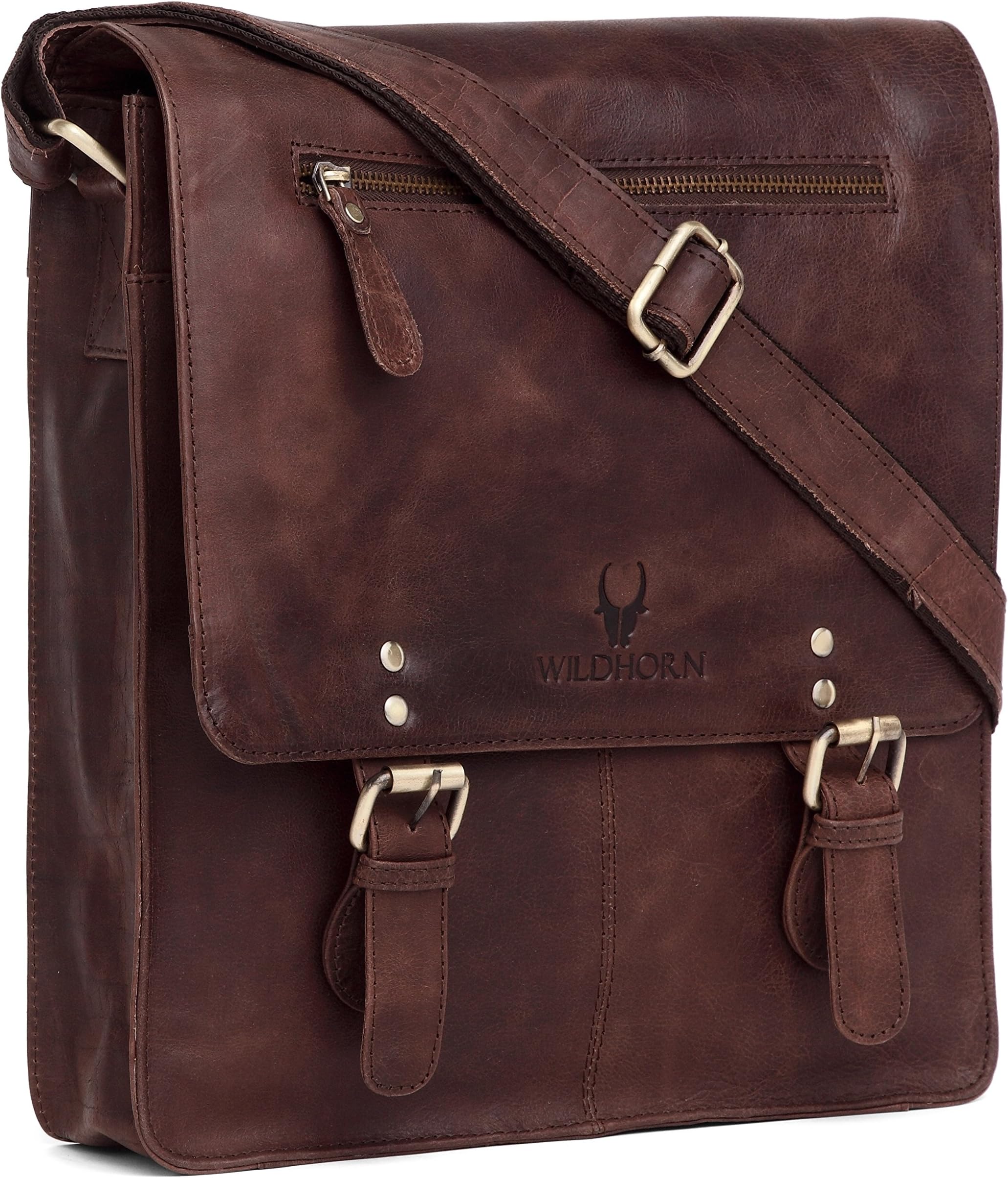 - Leather Sling Messenger Bag For Men