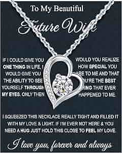 Amazon.com: MGOOL To My Future Wife Necklace Wife Necklace