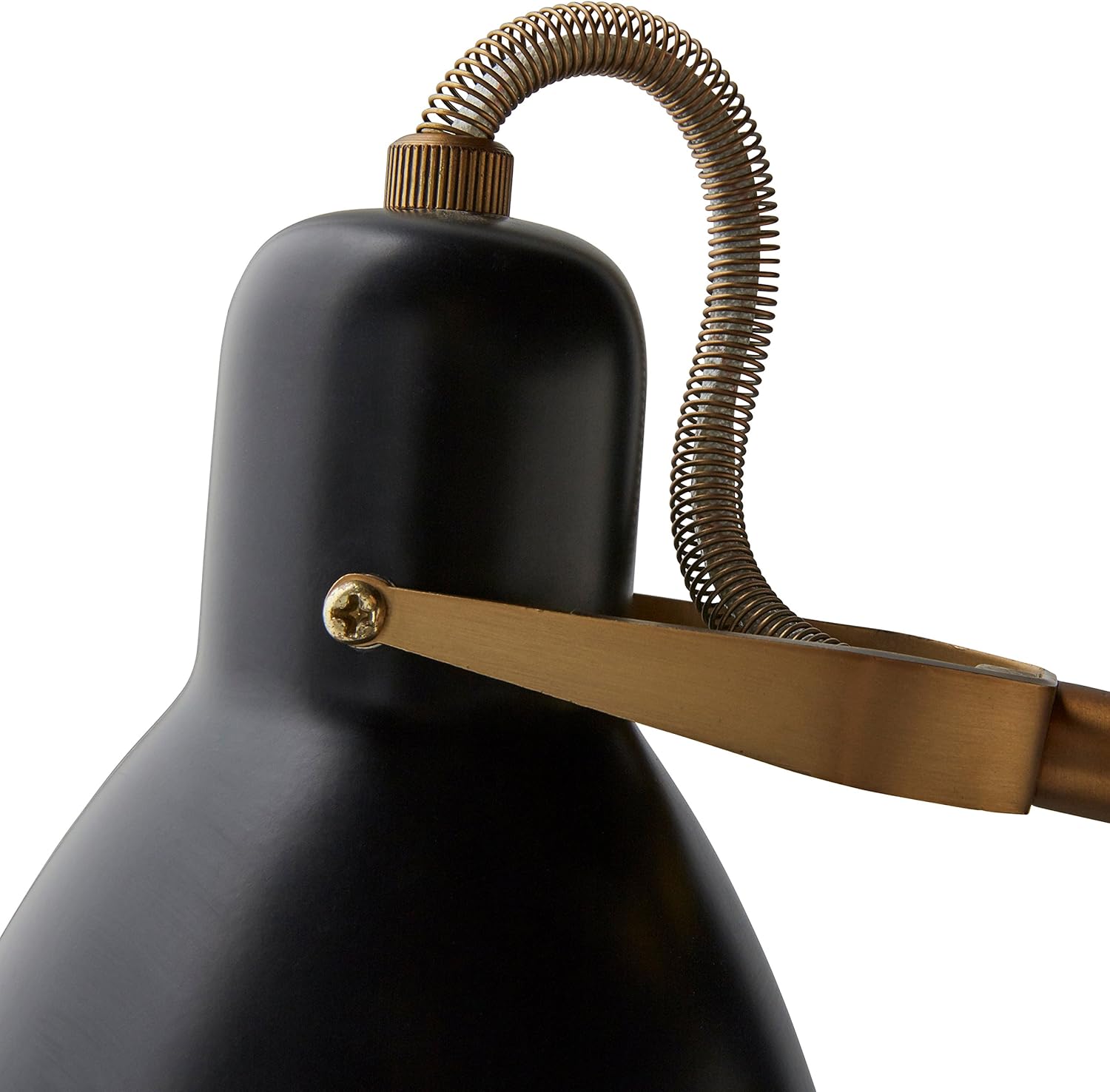 Blасk Frіdау - 80% оƒƒ Amazon Brand – Rivet Caden Adjustable Task Table Lamp with USB Port, Bulb Included, 28.5H , Black and Brass